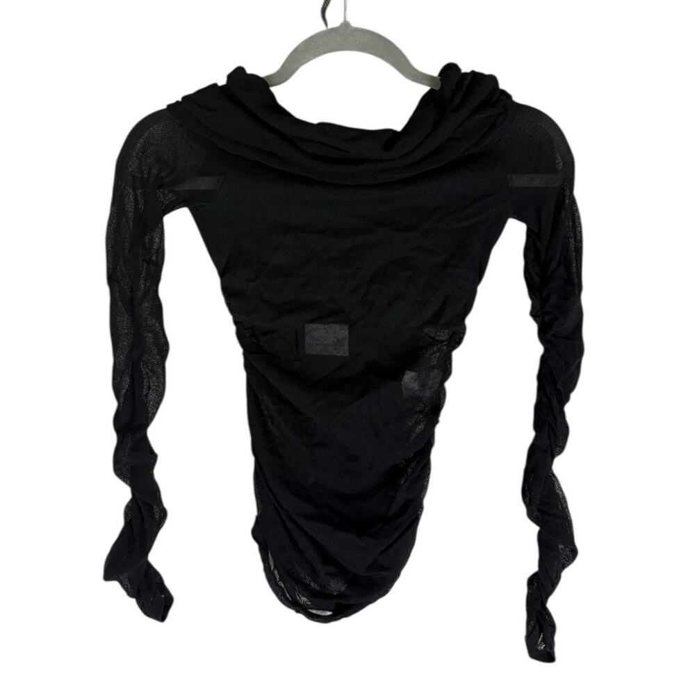 Lovers + Friends Top Cowl Neck Ruched Knit Casual Going Out Evening Fall XS